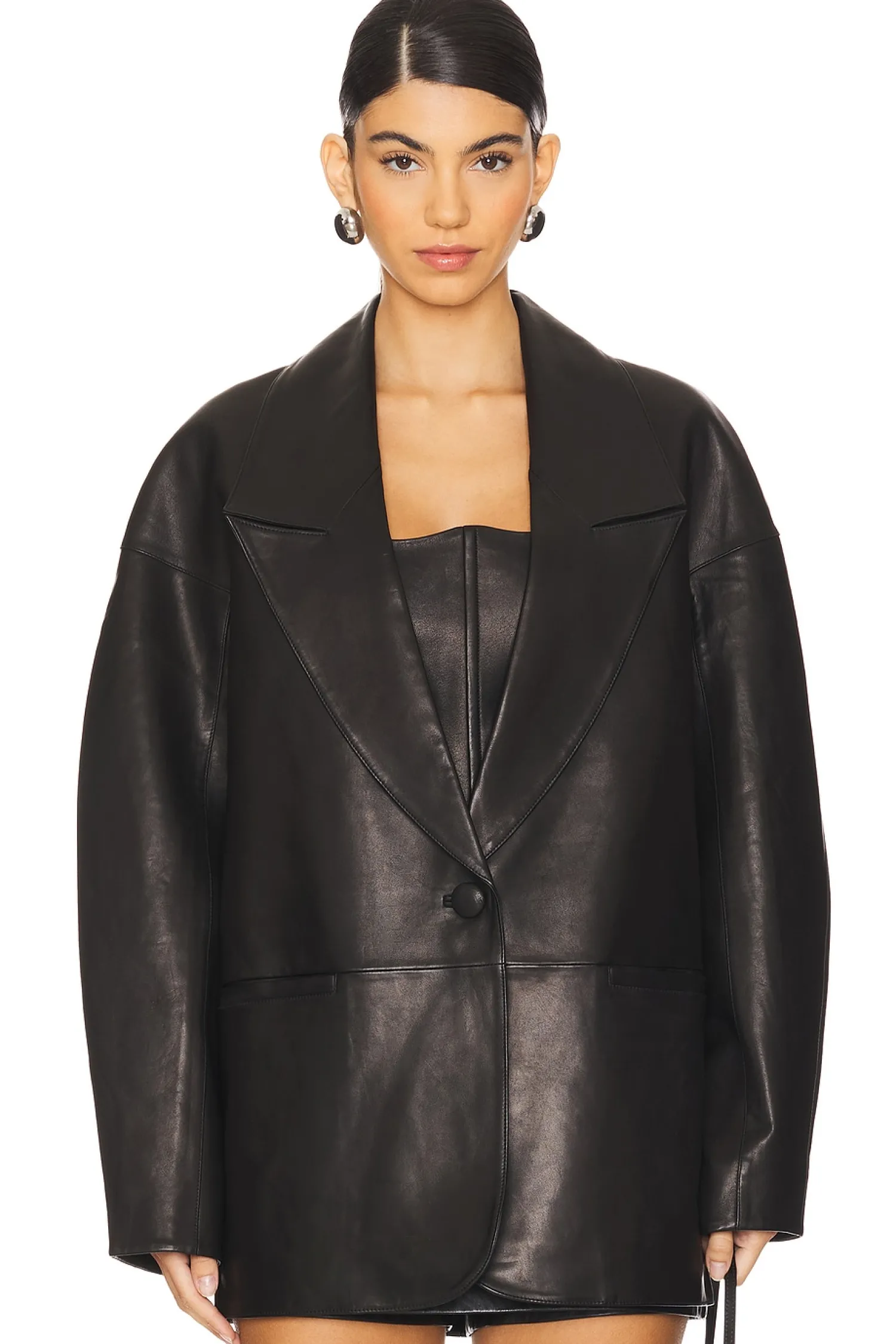 Women The Sei Jackets & Coats>Slouchy Leather Blazer