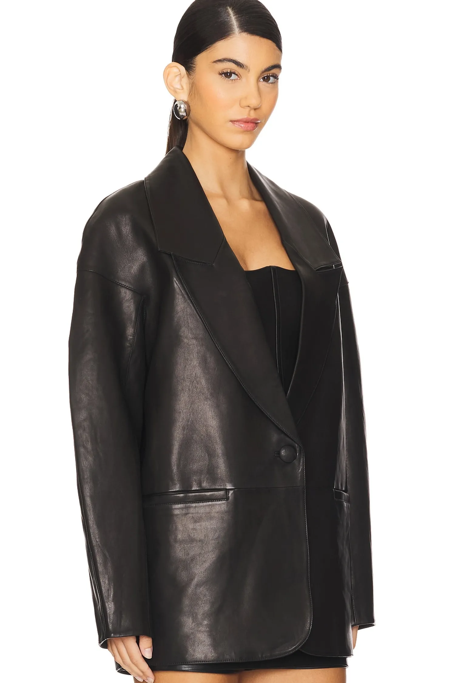 Women The Sei Jackets & Coats>Slouchy Leather Blazer