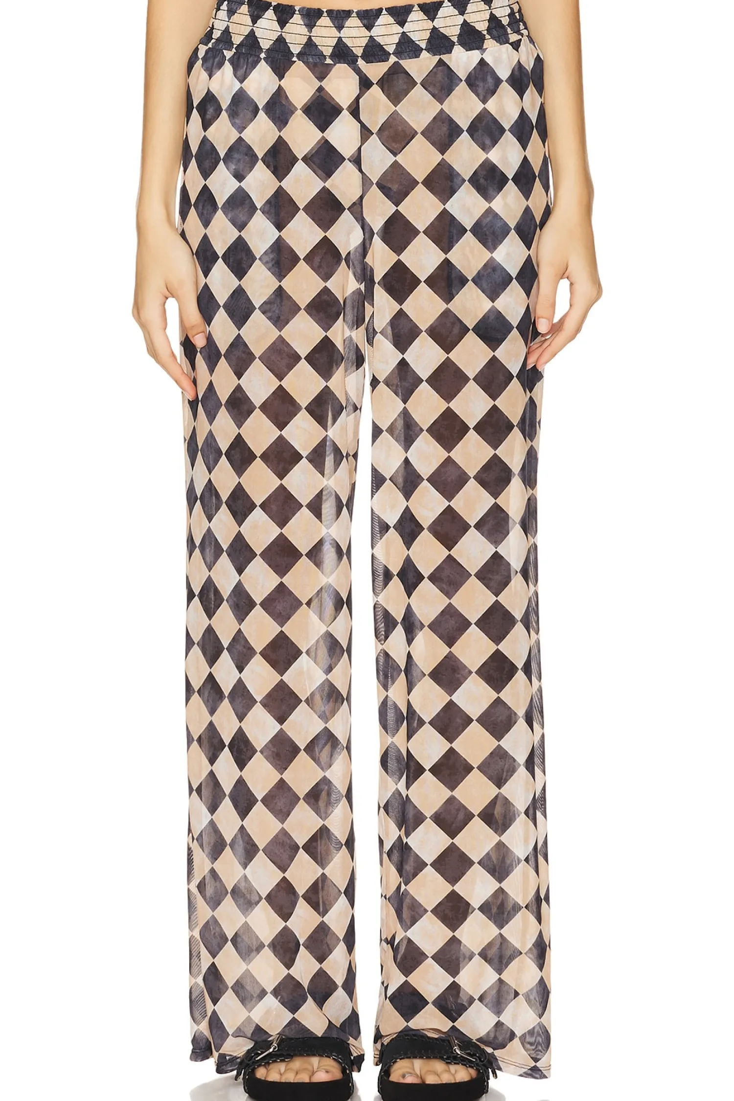 Women WeWoreWhat Pants|Loungewear>Smocked Pants