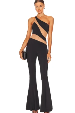 Women Norma Kamali Jumpsuits>Snake Mesh Fishtail Jumpsuit