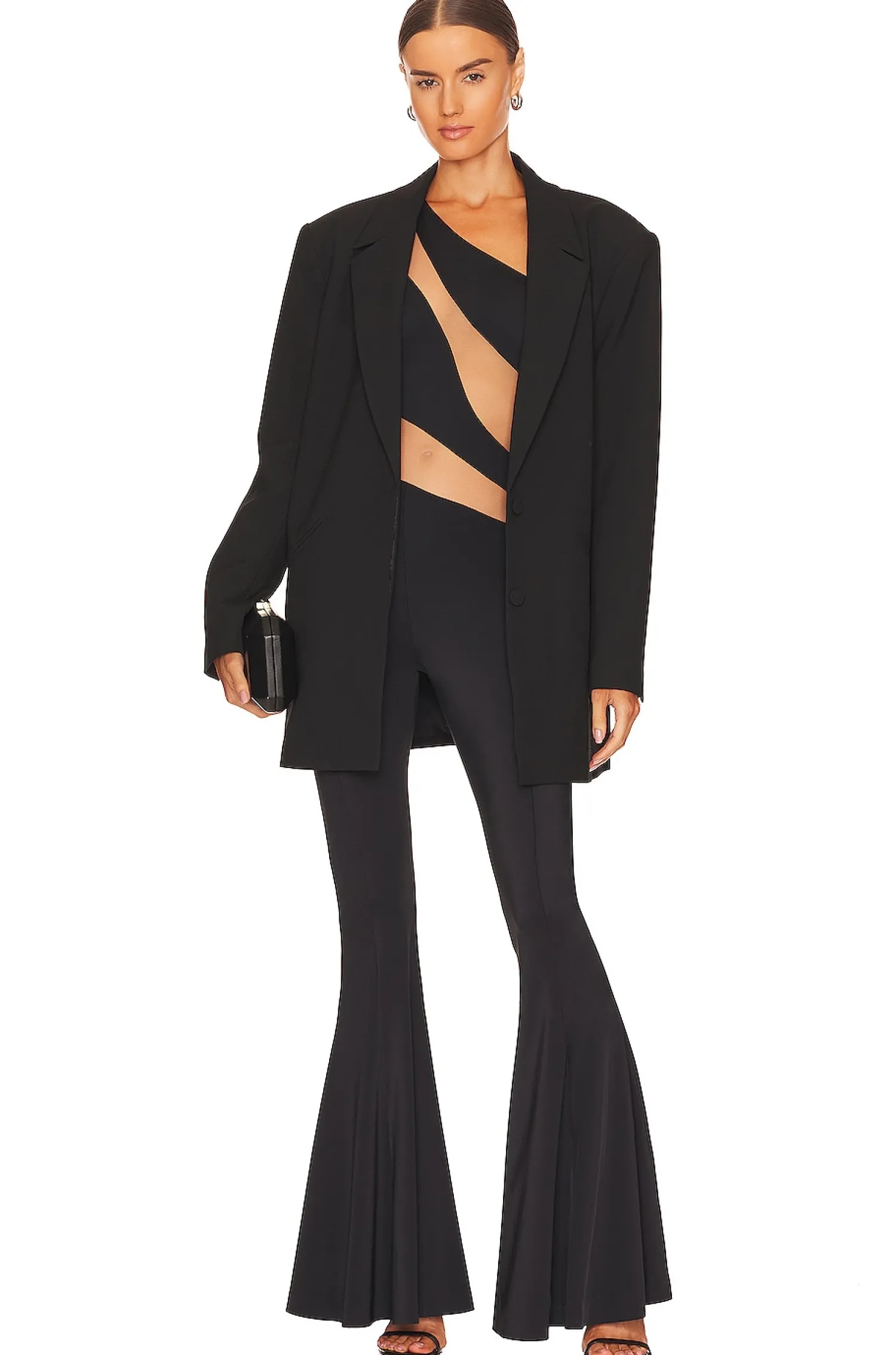 Women Norma Kamali Jumpsuits>Snake Mesh Fishtail Jumpsuit