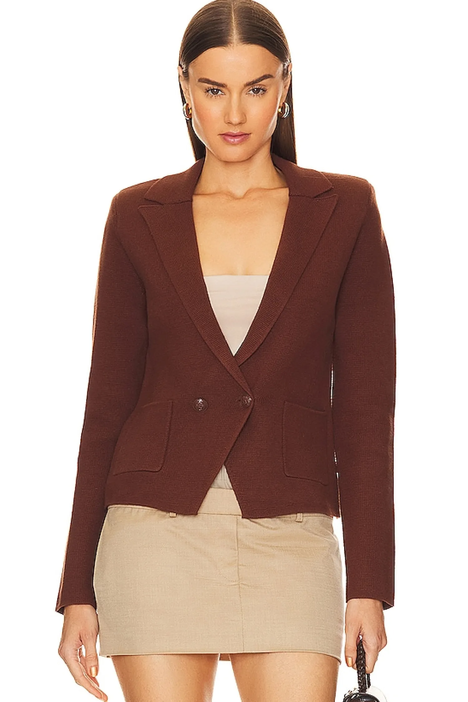 Women L'AGENCE Jackets & Coats>Sofia Knit Blazer