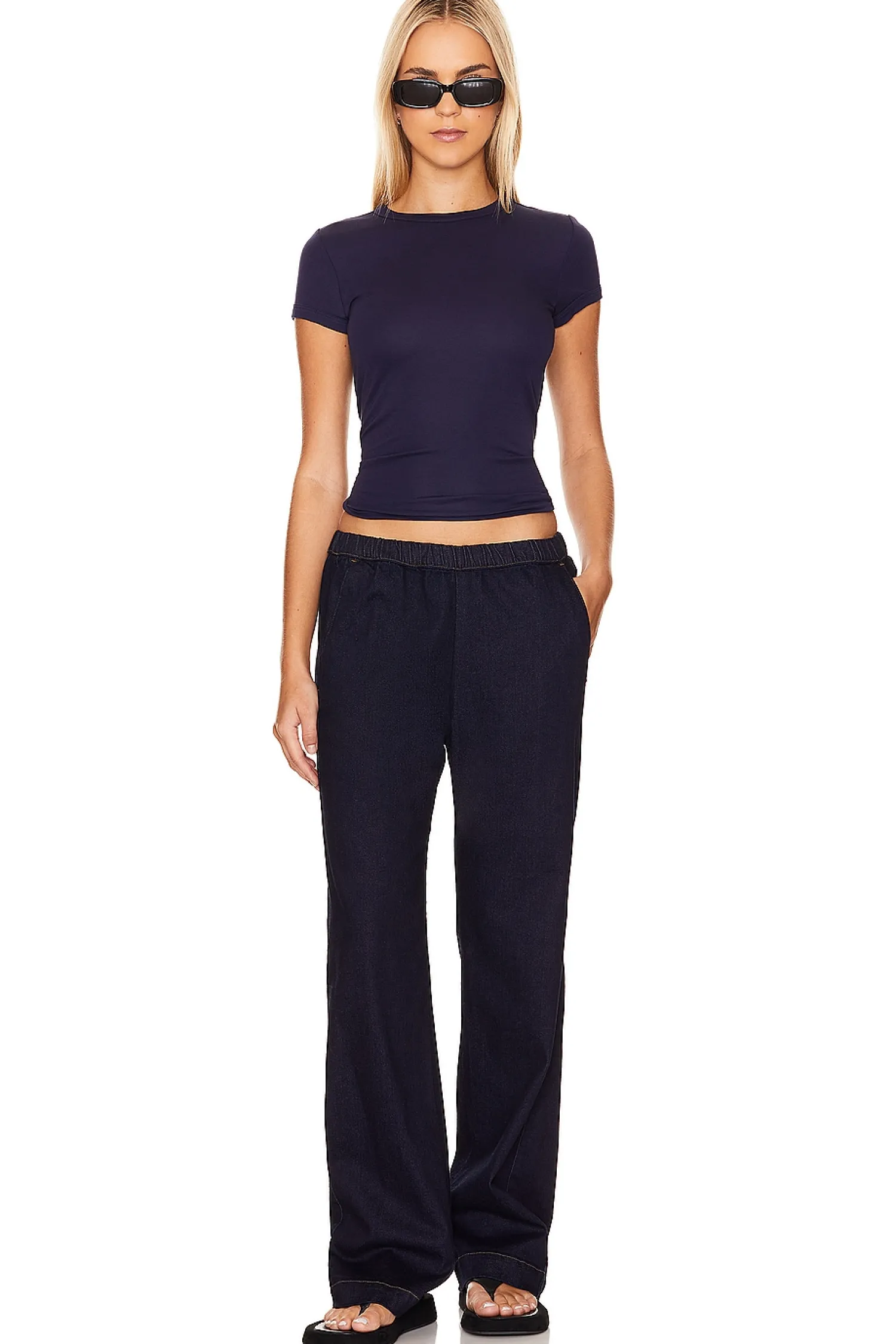 Women Enza Costa Pants>Soft Denim Everywhere Pant