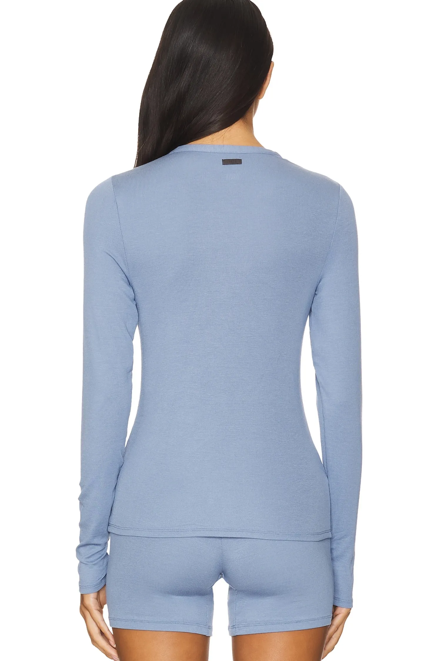 Women LUNYA Lingerie & Sleepwear>Soft Modal Rib V-neck Henley
