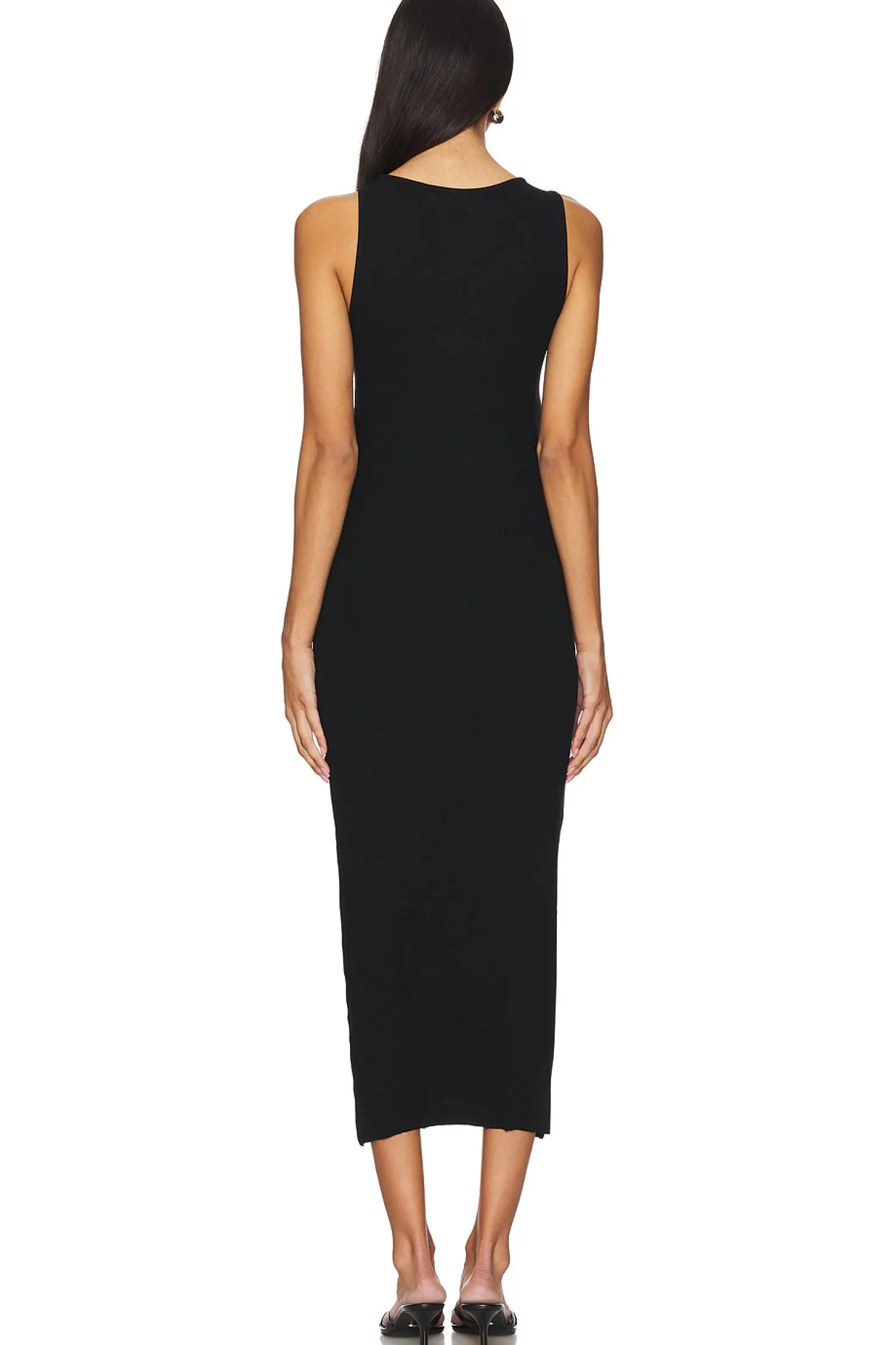 Women BUMPSUIT Dresses>Soft Rib Boat Neck Midi Dress