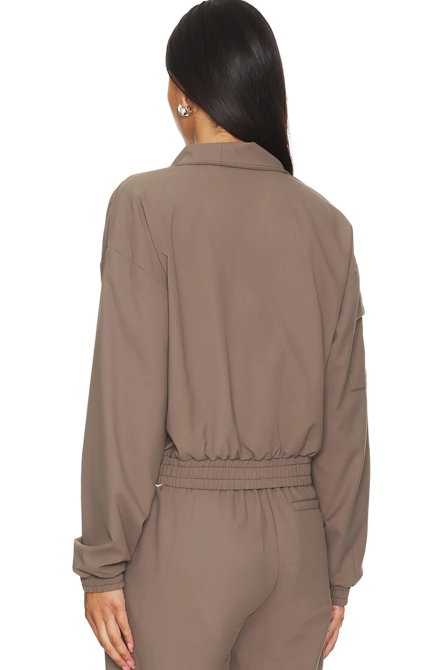 Women Beyond Yoga Jackets & Coats>Status Pocket Sleeve Cropped Jacket