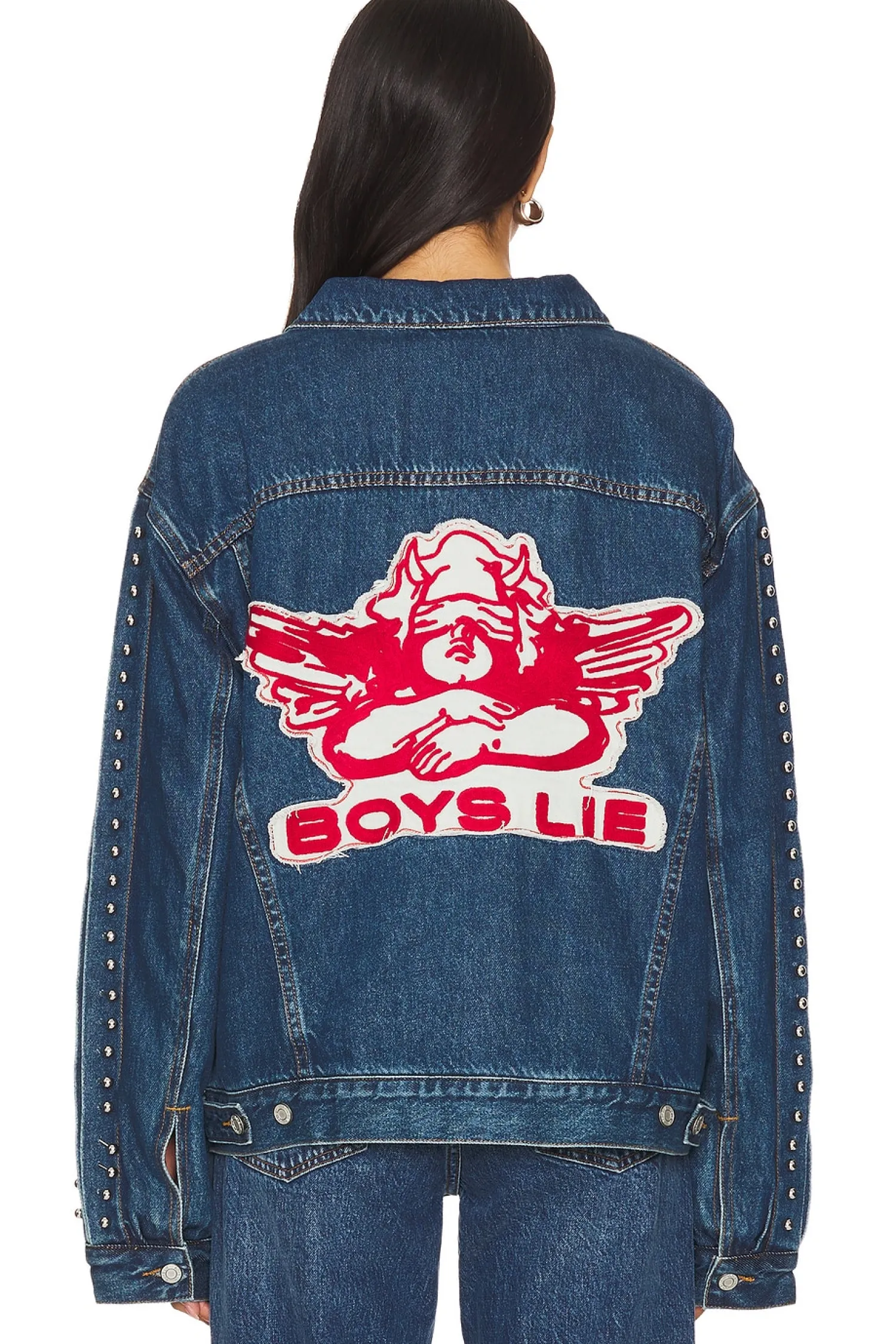 Women Boys Lie Jackets & Coats>Stitch Me Up Denim Straight Jacket