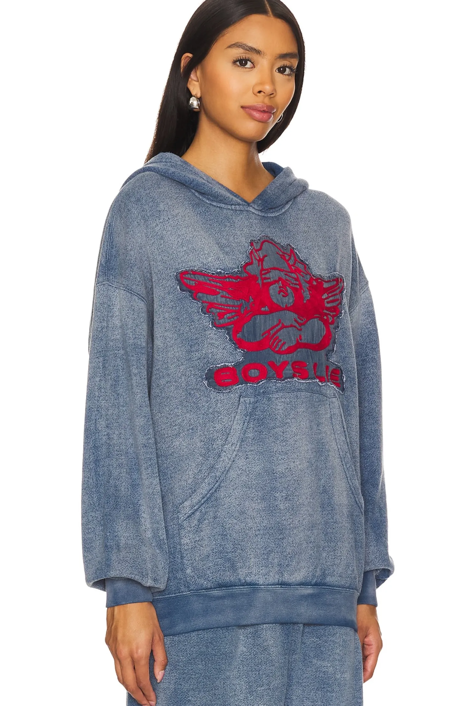 Women Boys Lie Loungewear>Stitch Me Up Interlock Racer Hoodie