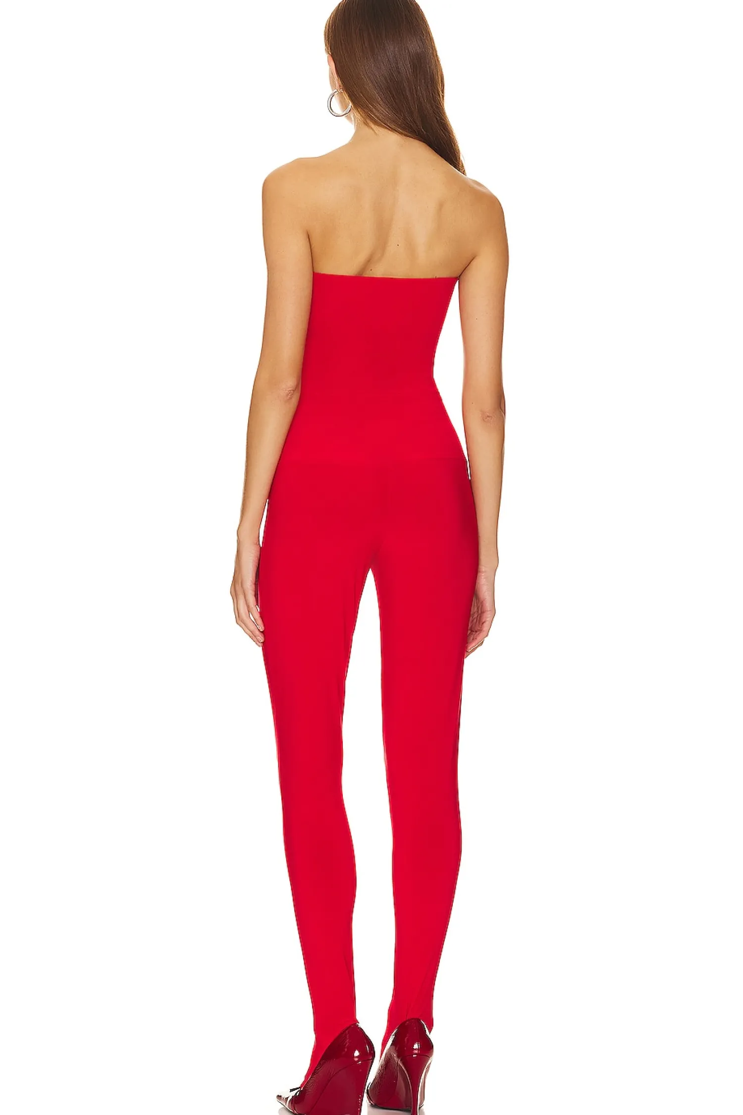Women Norma Kamali Jumpsuits>Strapless Catsuit With Footsie