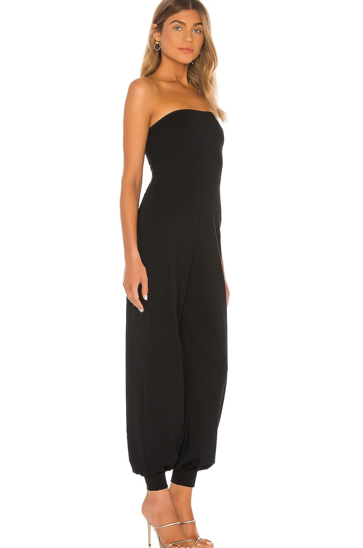 Women Susana Monaco Jumpsuits>Strapless Cuffed Ankle Jumpsuit