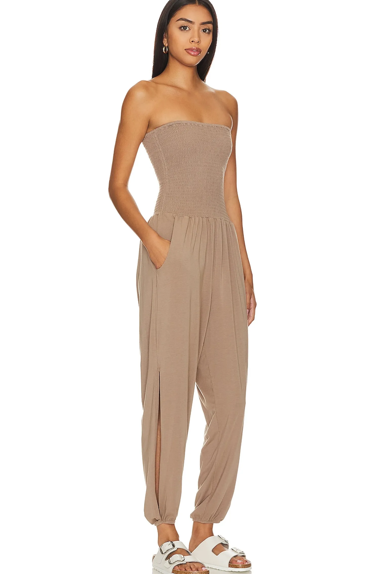 Women Bobi Jumpsuits>Strapless Jumpsuit