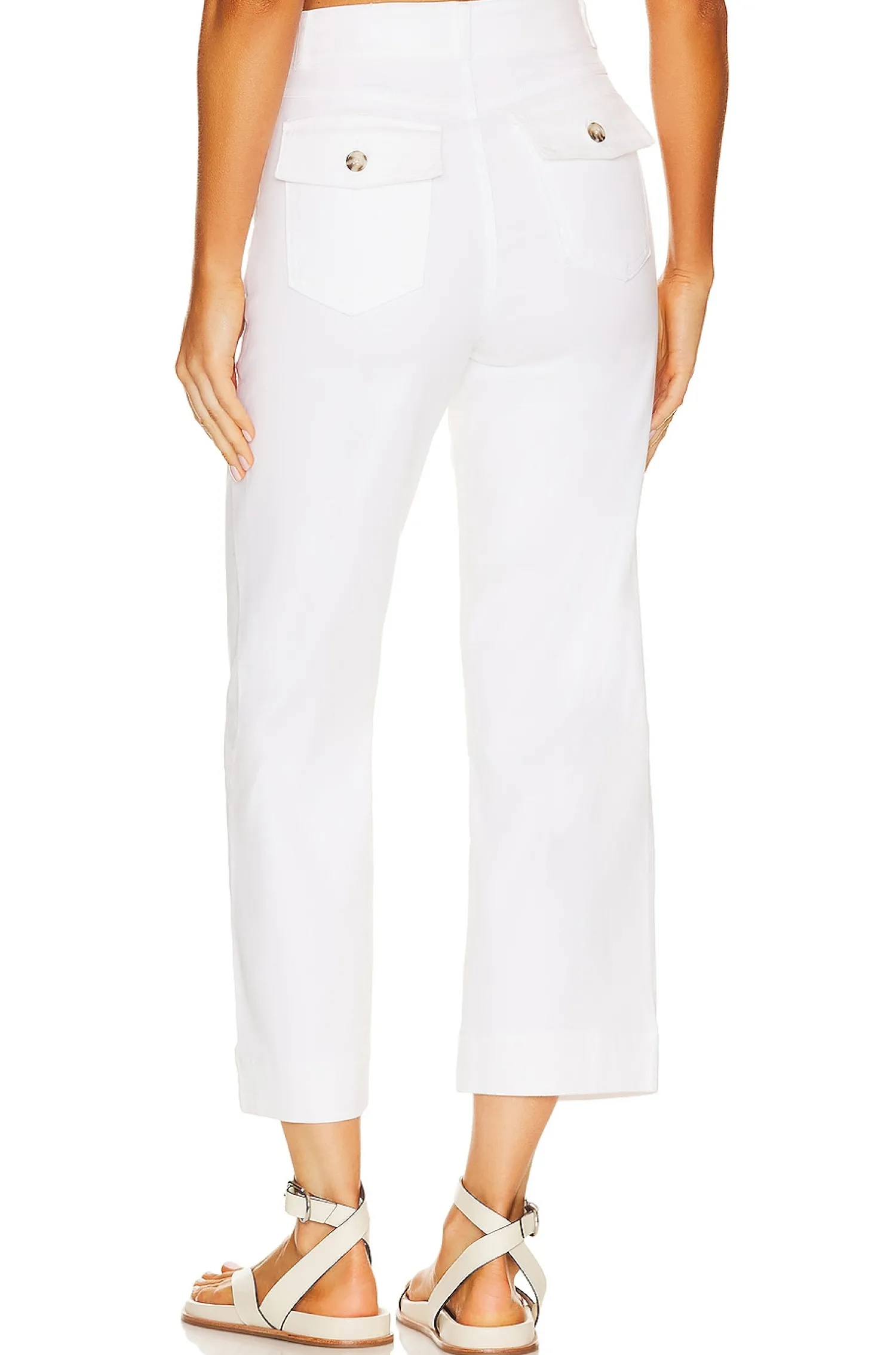 Women SPANX Pants>Stretch Twill Cropped Wide Leg Pant