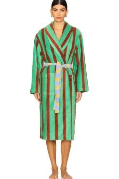 Women Dusen Dusen Lingerie & Sleepwear>Stripe Bathrobe