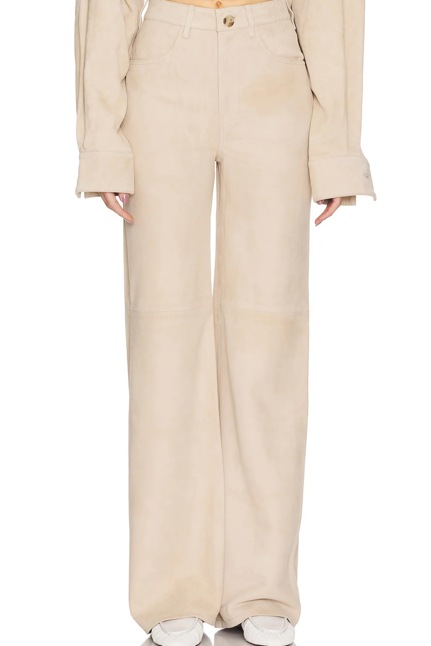 Women Helsa Pants>Suede 5 Pocket Pants