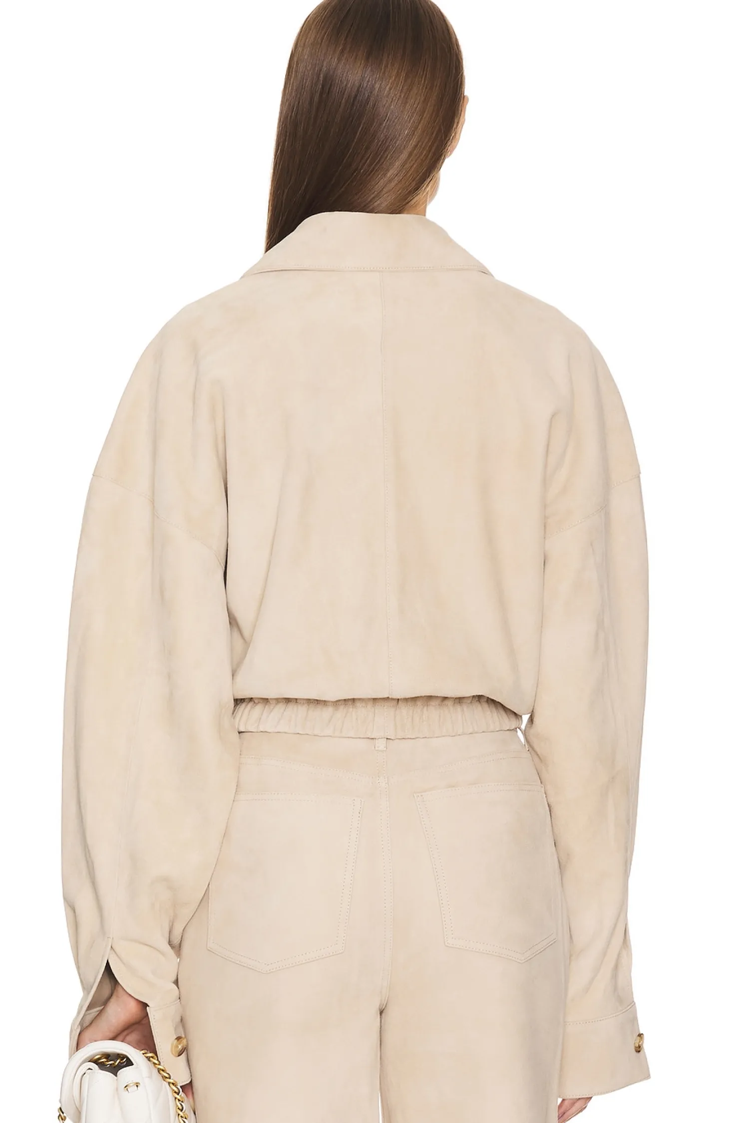 Women Helsa Jackets & Coats>Suede Bomber Jacket