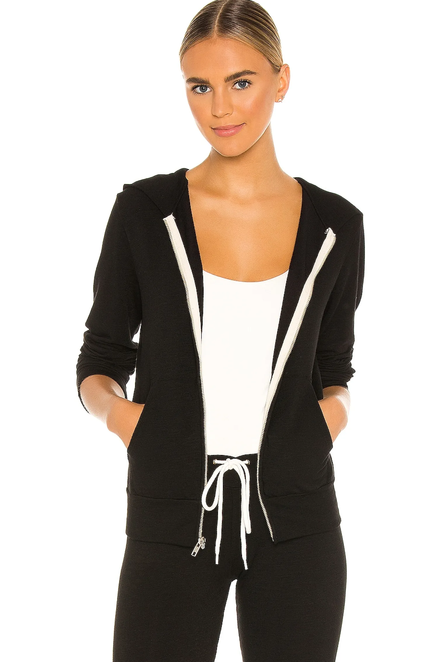 Women MONROW Loungewear>Supersoft Zip Up Hoodie