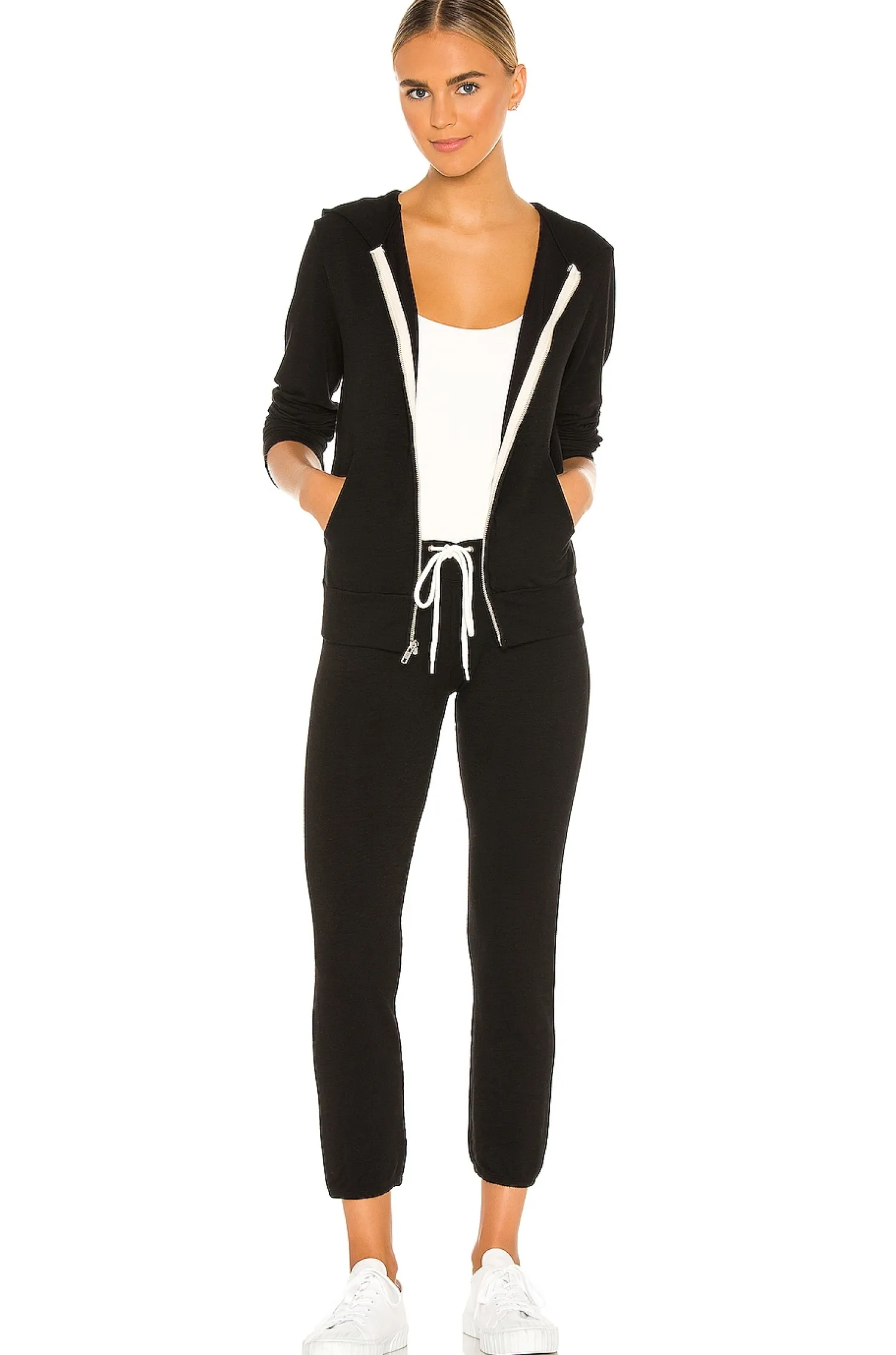 Women MONROW Loungewear>Supersoft Zip Up Hoodie
