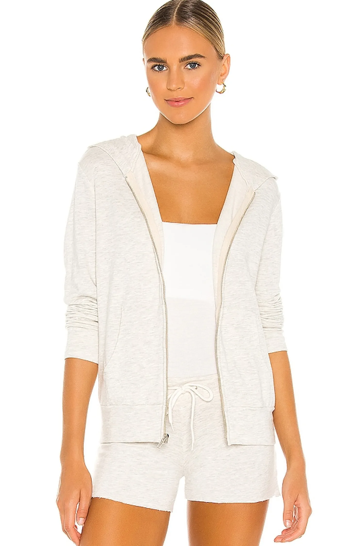 Women MONROW Loungewear>Supersoft Zip Up Hoodie