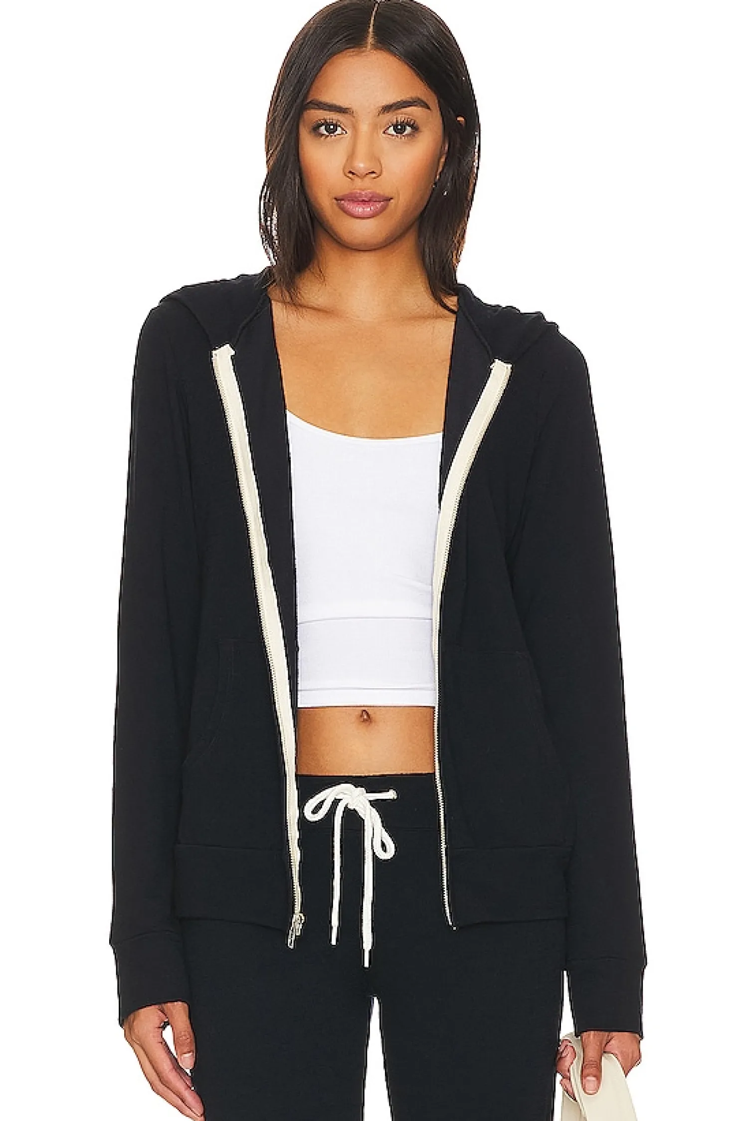 Women MONROW Loungewear>Supersoft Zip Up Hoodie