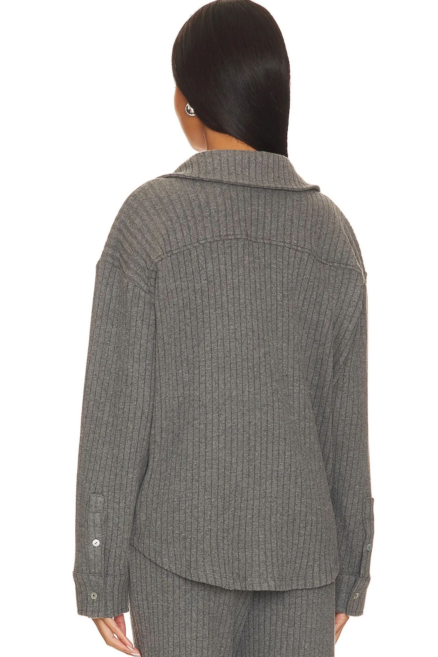 Women DONNI. Matching Sets>Sweater Rib Shirt