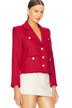 Women L'AGENCE Jackets & Coats>Sylvia Collared Jacket