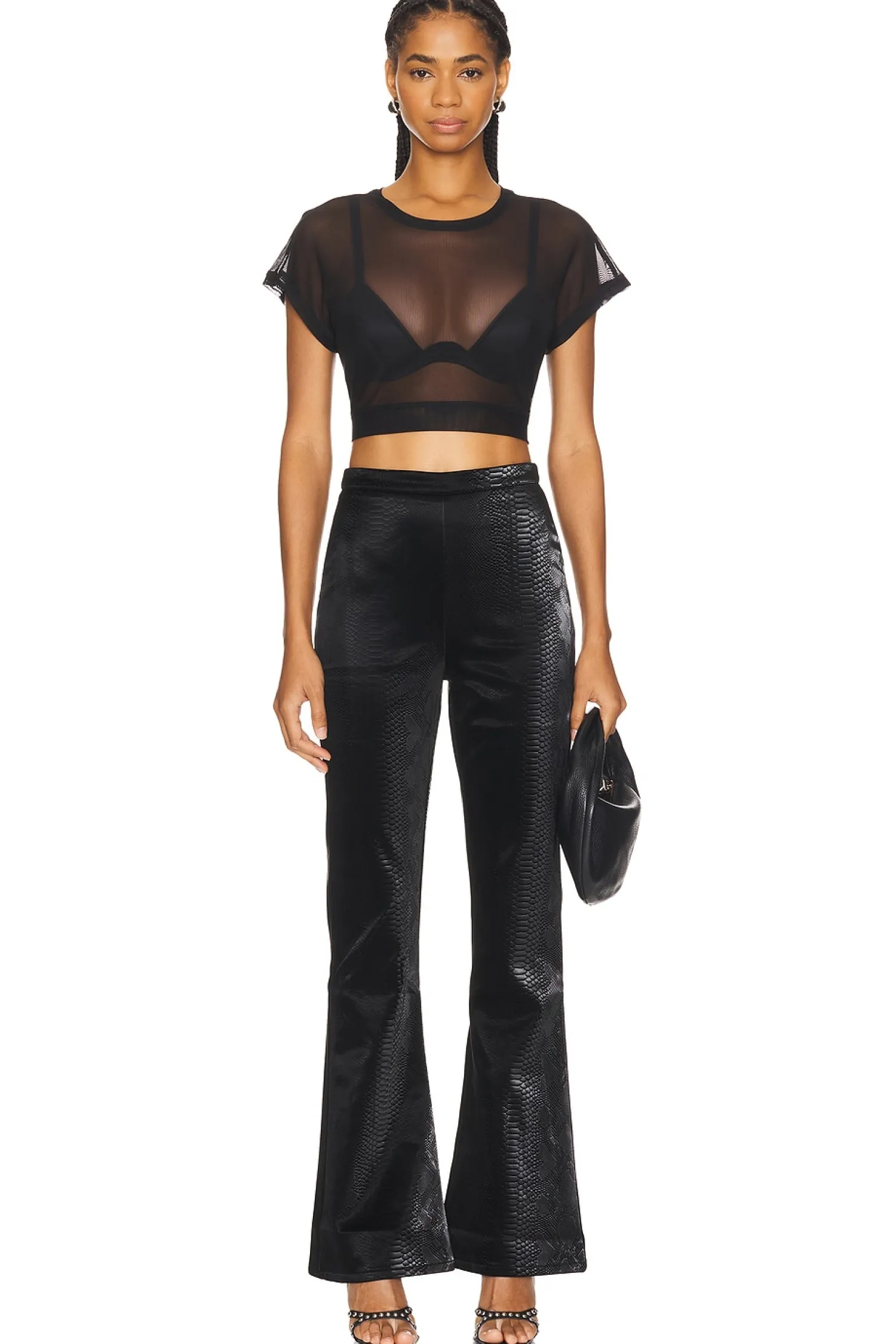 Women superdown Pants>Tabitha Faux Leather Pant