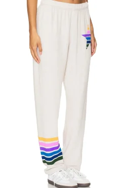 Women Lauren Moshi Pants|Loungewear>Tanzy Boyfriend Sweatpant Color Stripe Star