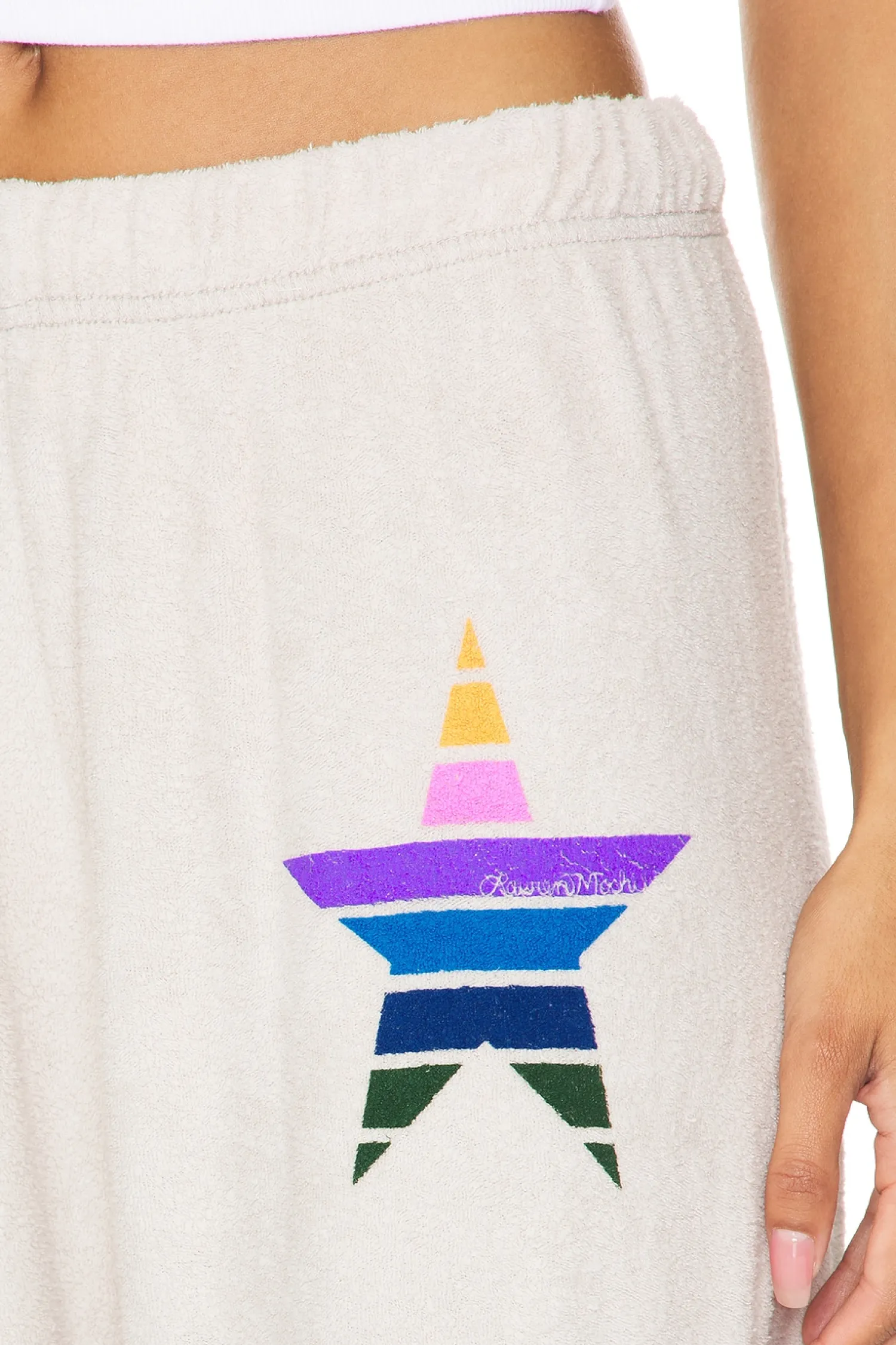 Women Lauren Moshi Pants|Loungewear>Tanzy Boyfriend Sweatpant Color Stripe Star