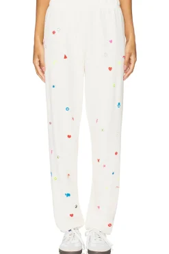Women Lauren Moshi Pants|Loungewear>Tanzy Boyfriend Sweatpant Charm Elements
