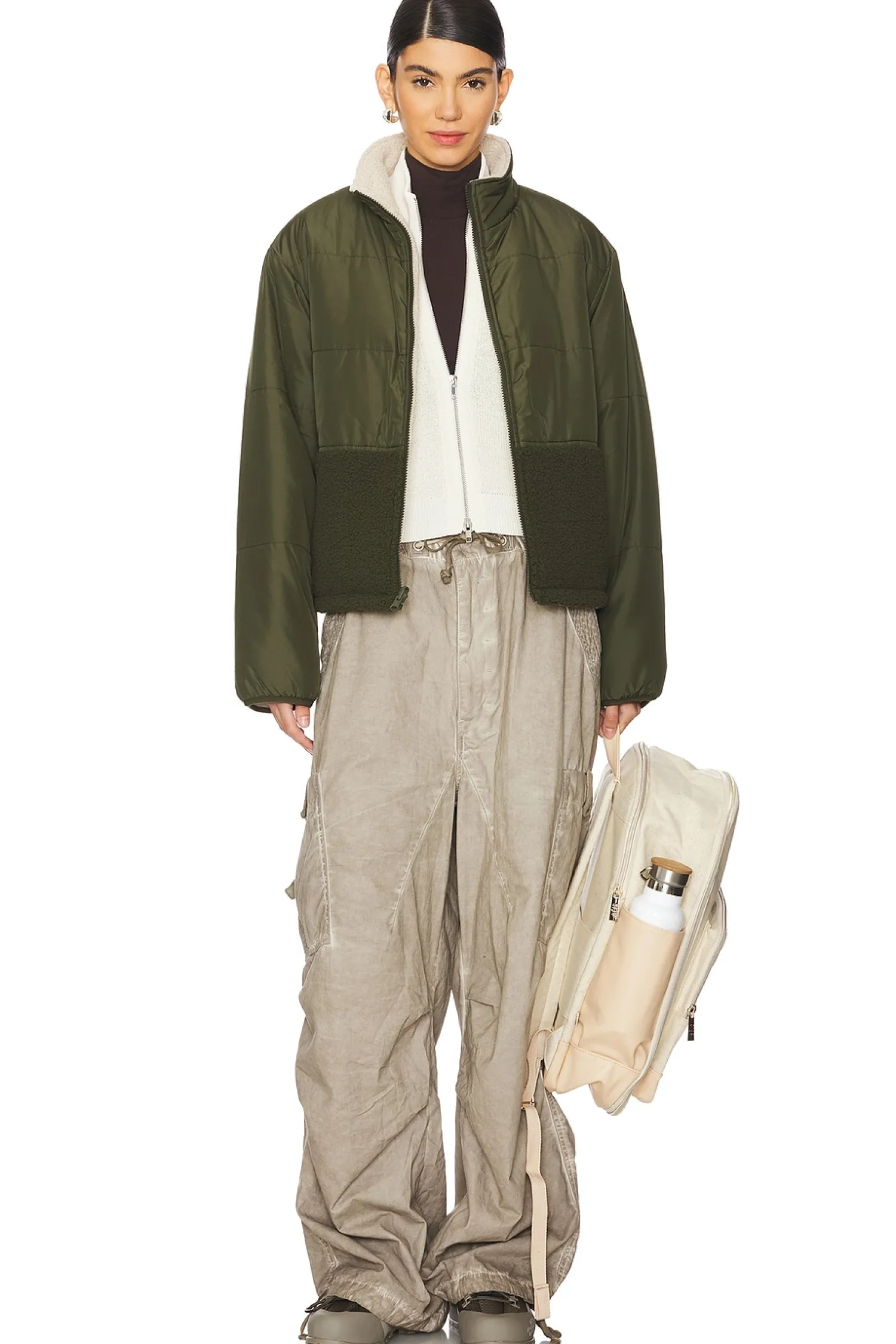 Women Velvet by Graham & Spencer Jackets & Coats>Tasha Reversible Puffer Sherpa Jacket