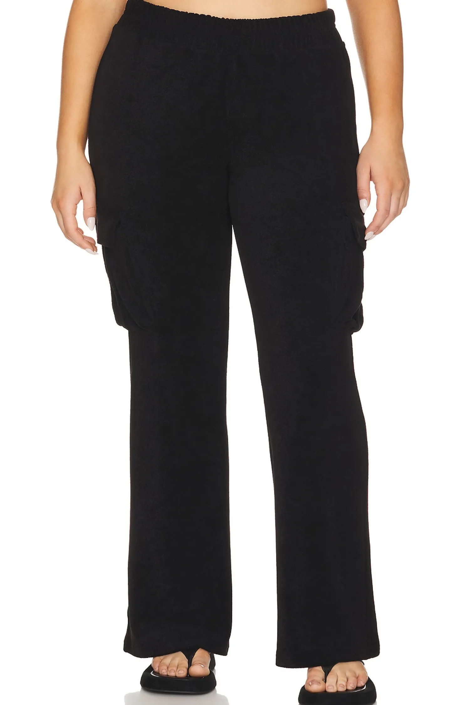 Women Good American Pants>Terry Cargo Pant