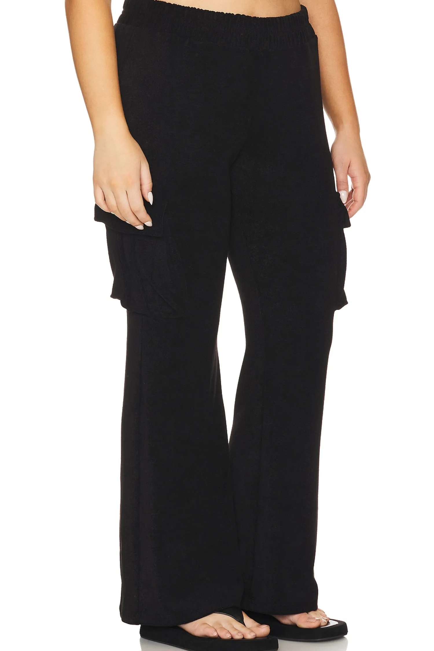 Women Good American Pants>Terry Cargo Pant