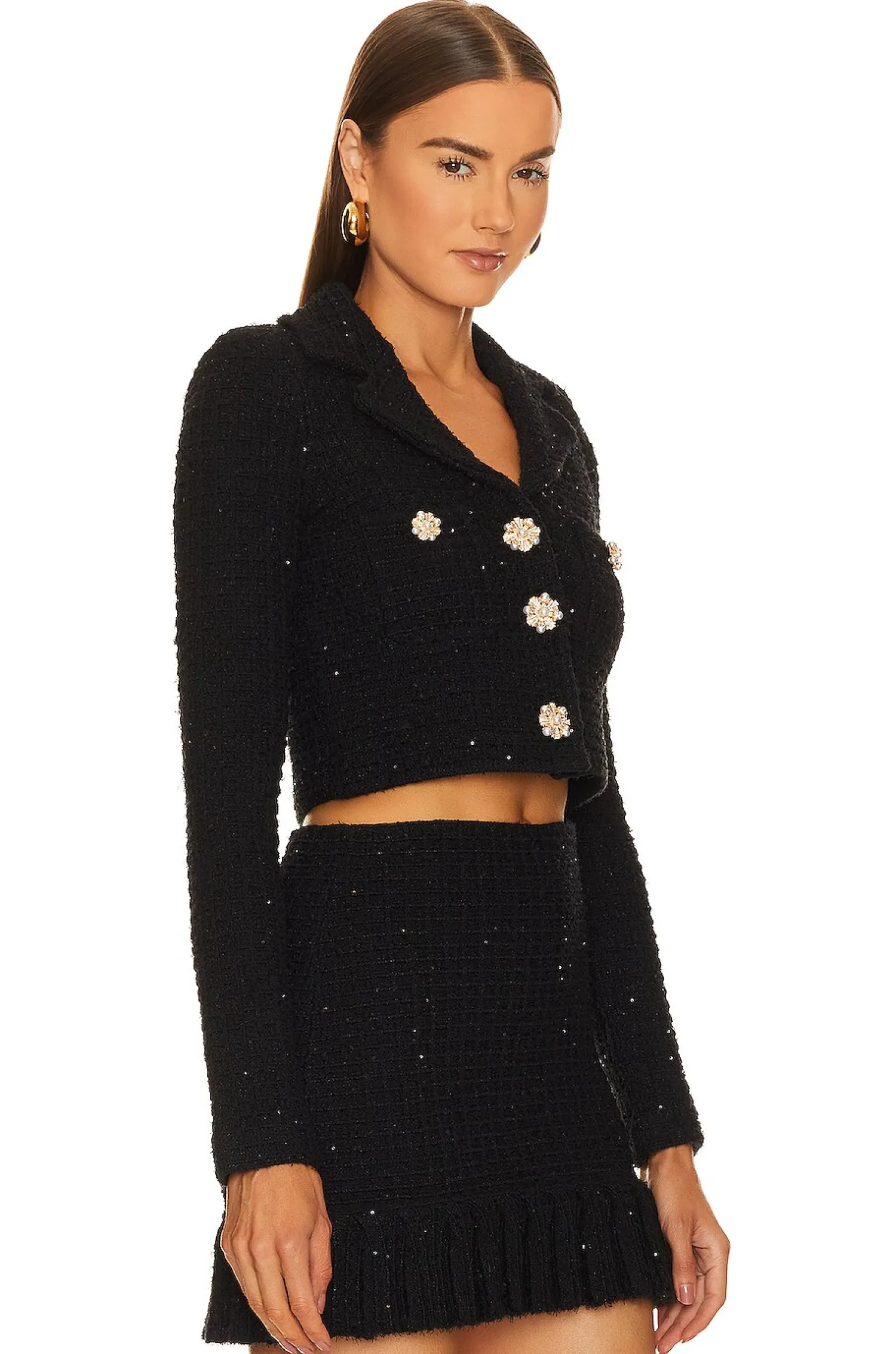 Women self-portrait Jackets & Coats>Textured Knit Jacket