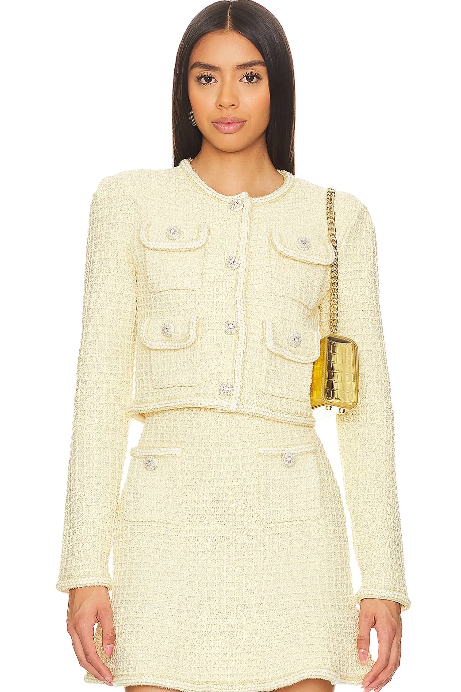 Women self-portrait Matching Sets|Jackets & Coats>Textured Knit Jacket