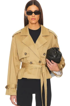 Women Favorite Daughter Jackets & Coats>The Cropped Charles Trench Coat