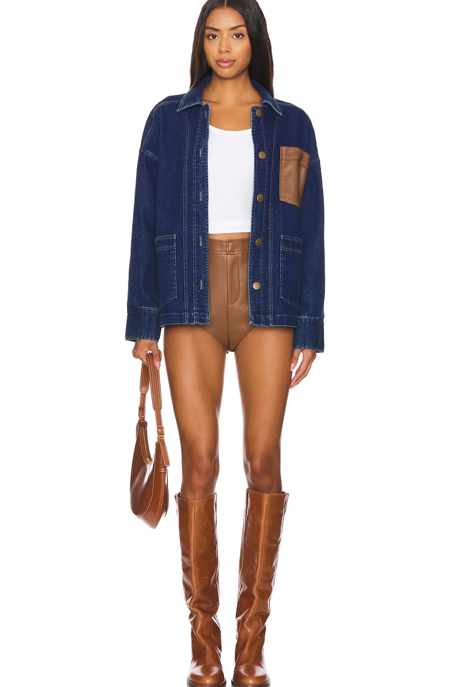 Women Central Park West Jackets & Coats>The Denim Shacket
