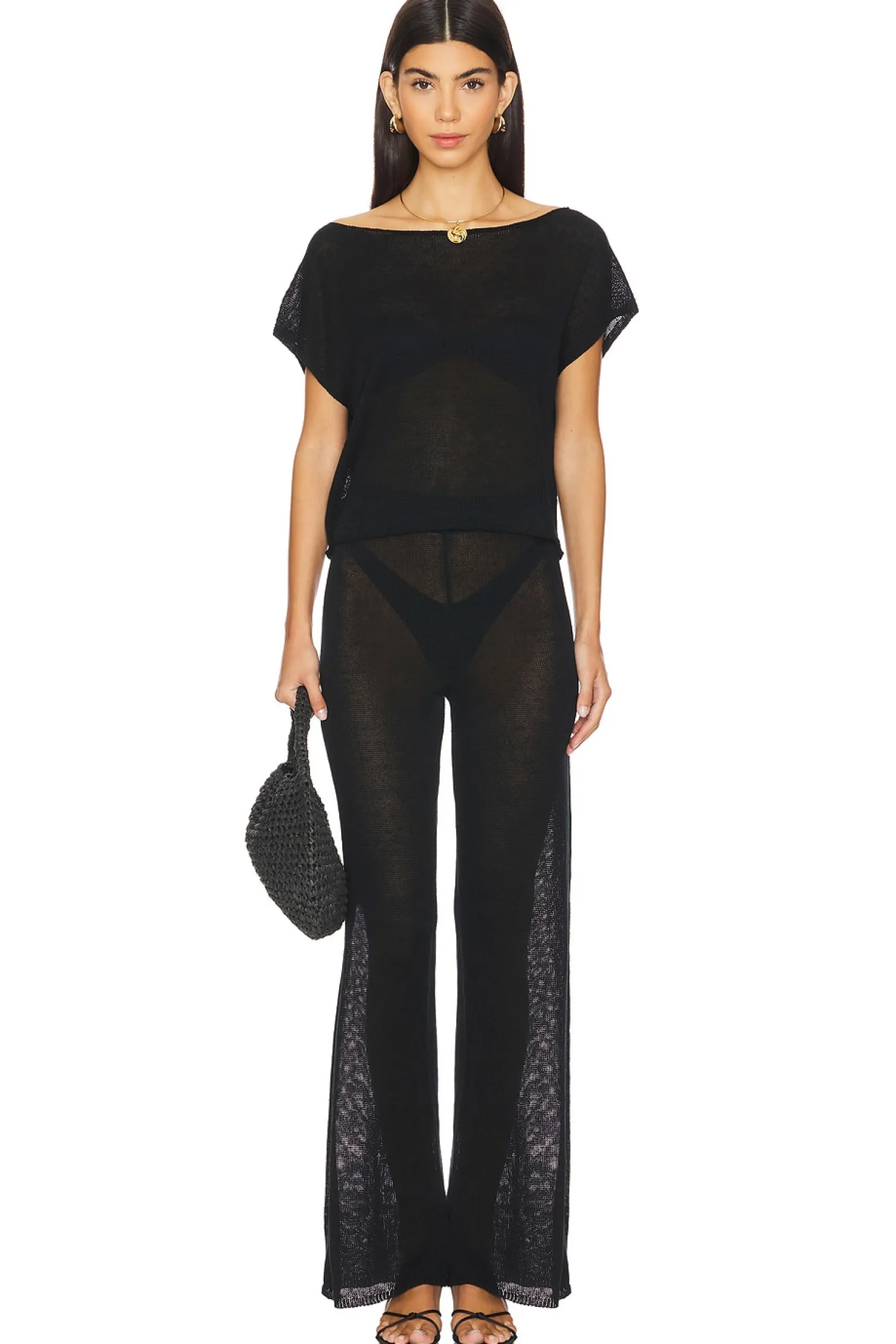 Women Solid & Striped Pants>The Faye Pant