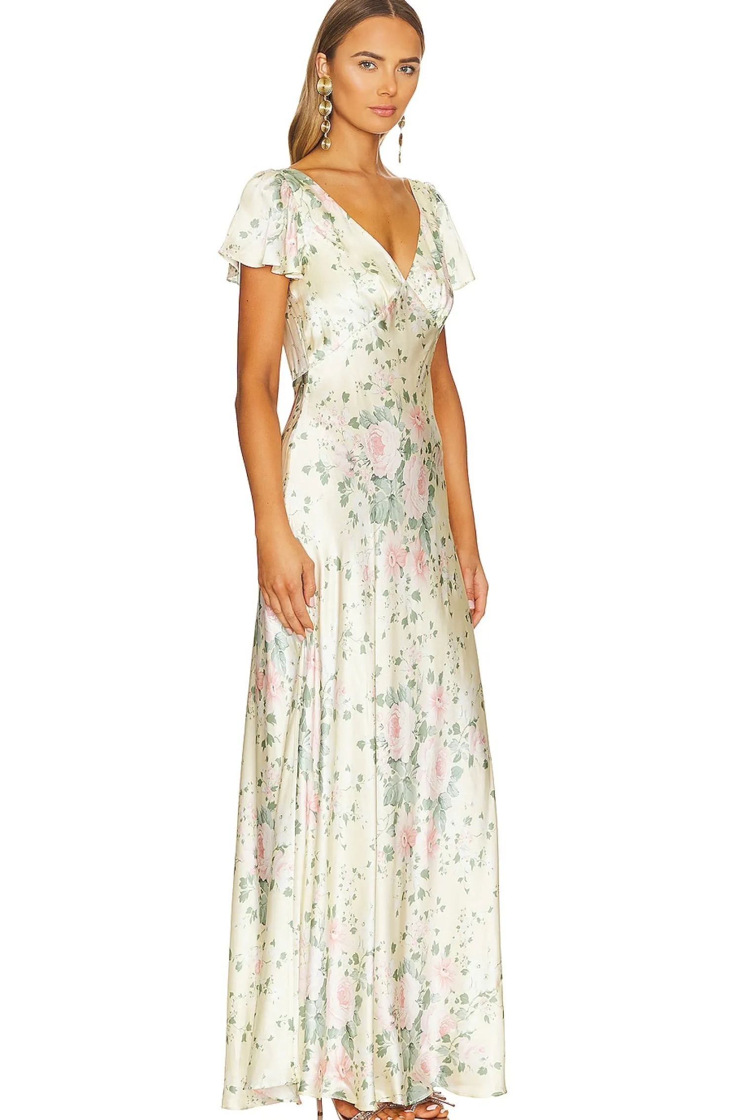 Women Selkie Dresses>The Flutter Slip Dress