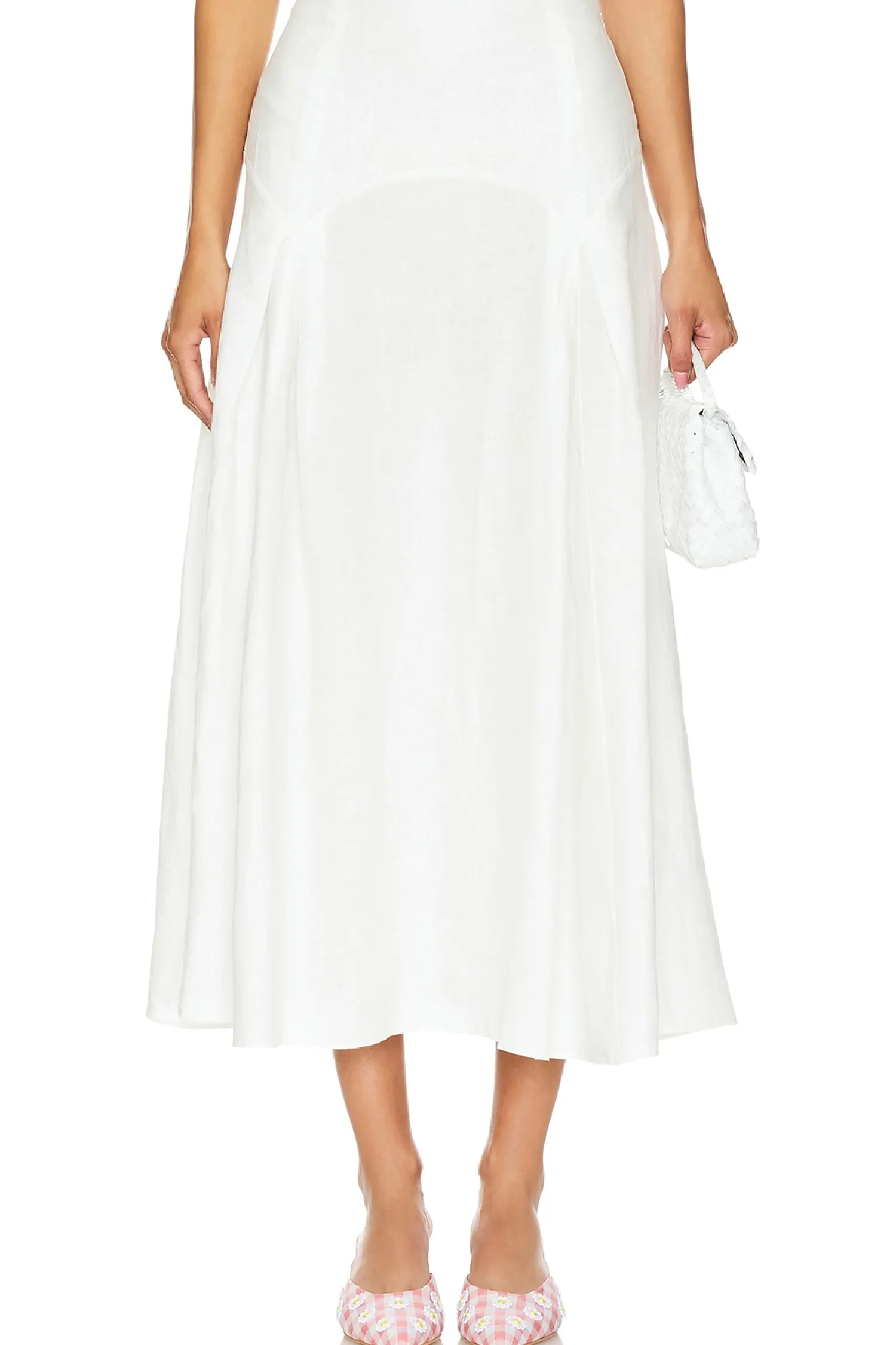 Women Solid & Striped Matching Sets>The Gael Skirt