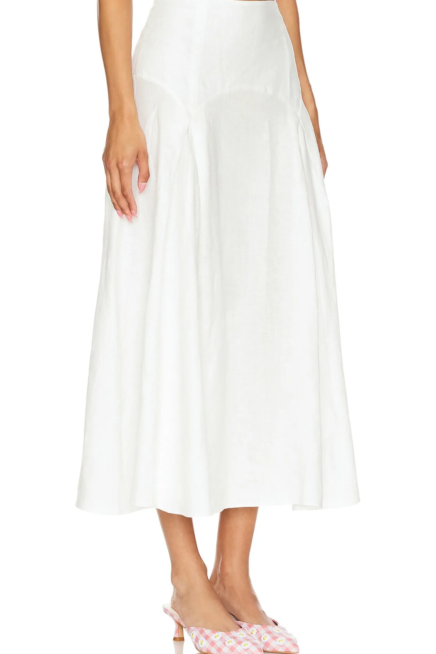 Women Solid & Striped Matching Sets>The Gael Skirt