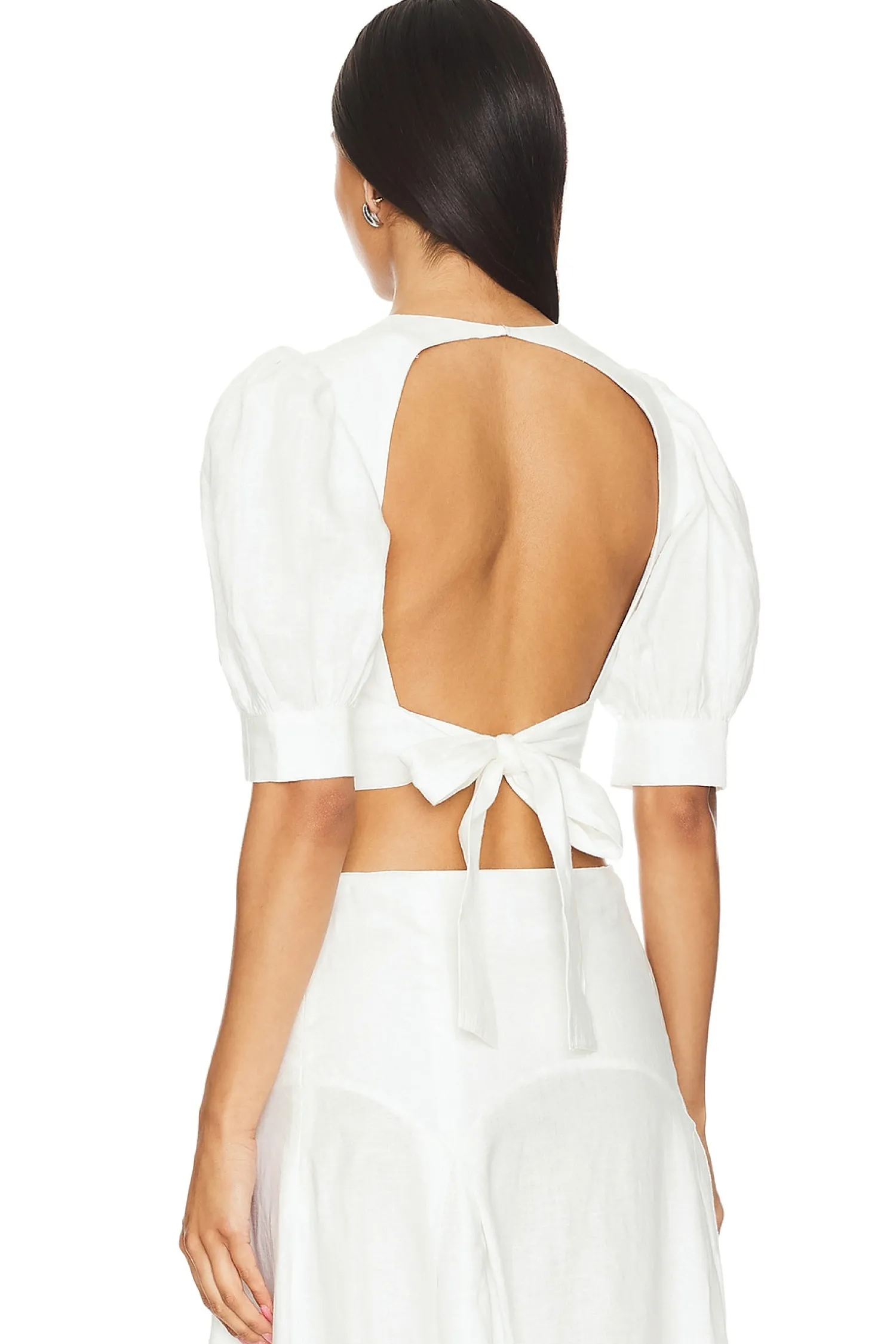 Women Solid & Striped Matching Sets>The Gael Top