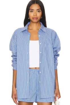 Women Solid & Striped Matching Sets>The Jancy Blouse