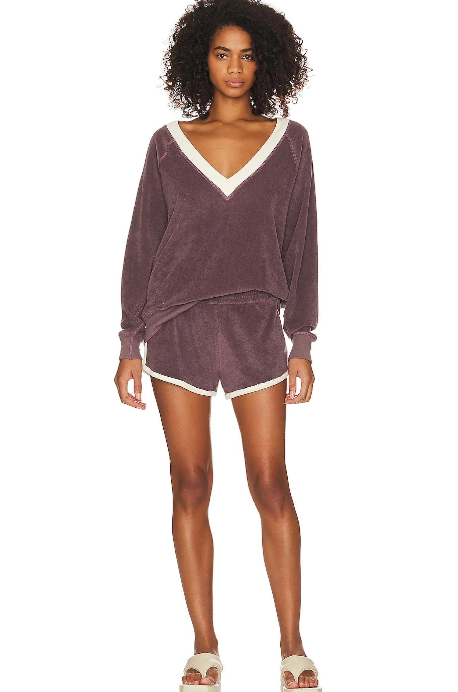 Women The Great Loungewear>The Microterry Track Short