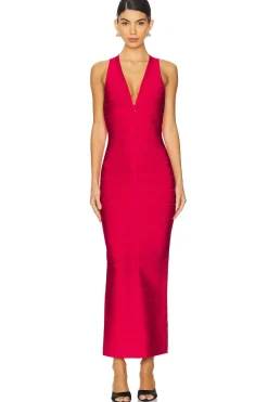 Women Herve Leger Dresses>The Sol Gown
