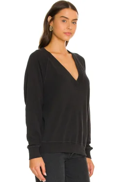 Women The Great Loungewear>The V-Neck Sweatshirt