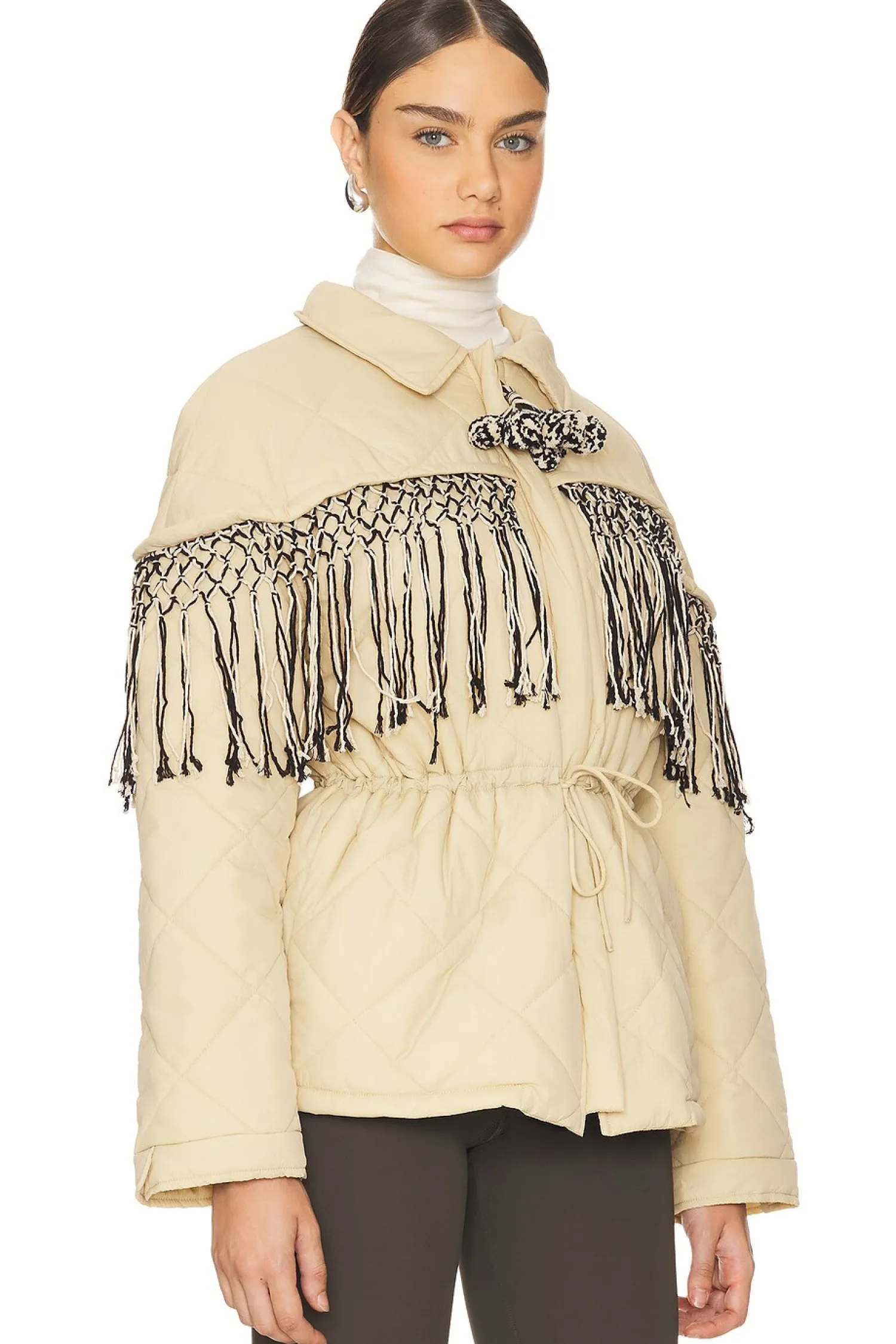 Women Tach Clothing Jackets & Coats>Tiara Puffer With Handknitted Tassels