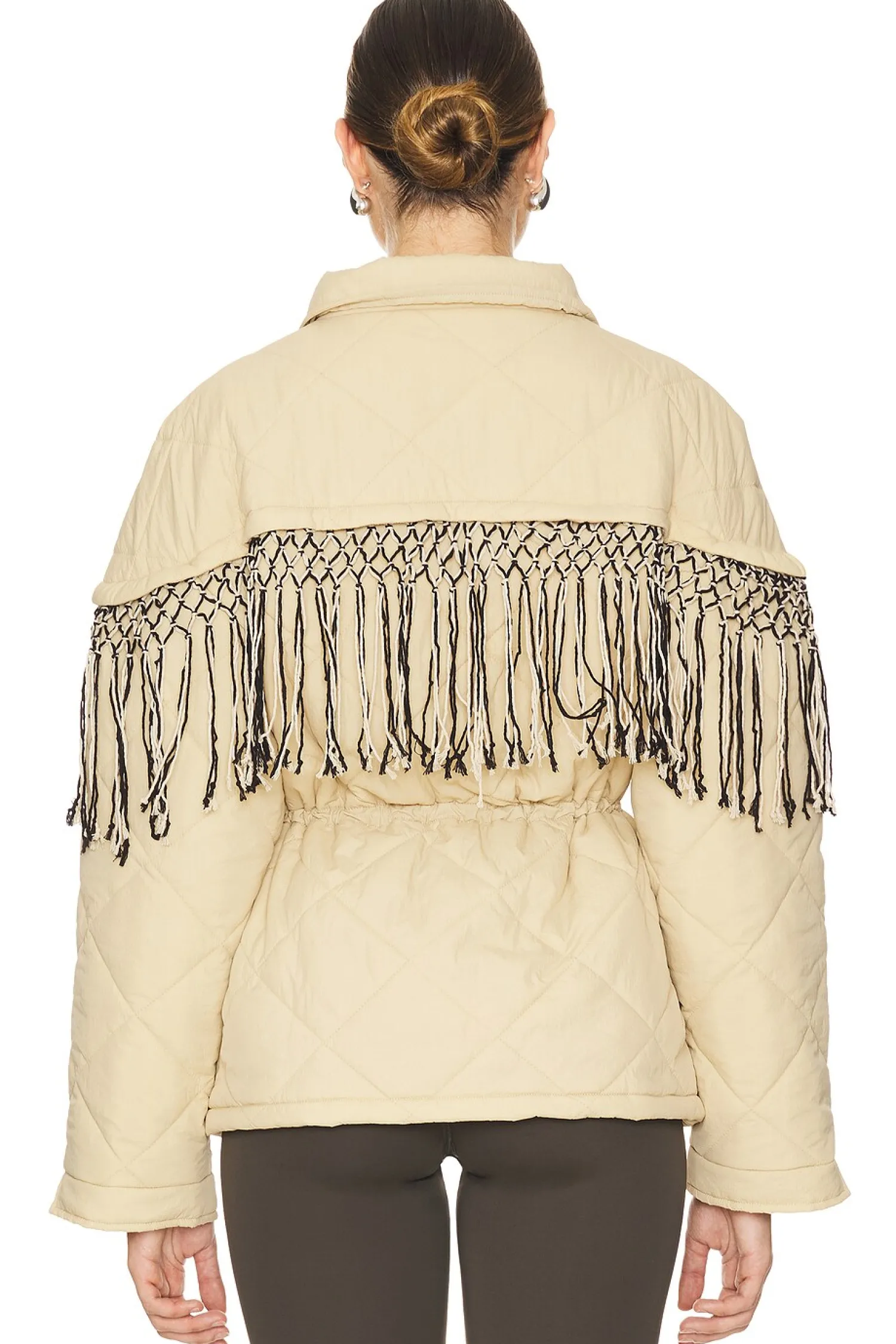 Women Tach Clothing Jackets & Coats>Tiara Puffer With Handknitted Tassels