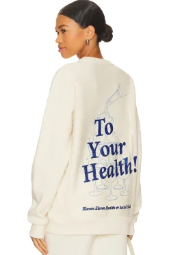 Women Eleven Eleven Loungewear>To Your Health Crew
