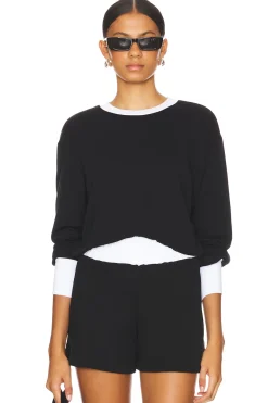 Women Michael Lauren Loungewear>Trayvon Crop Pullover
