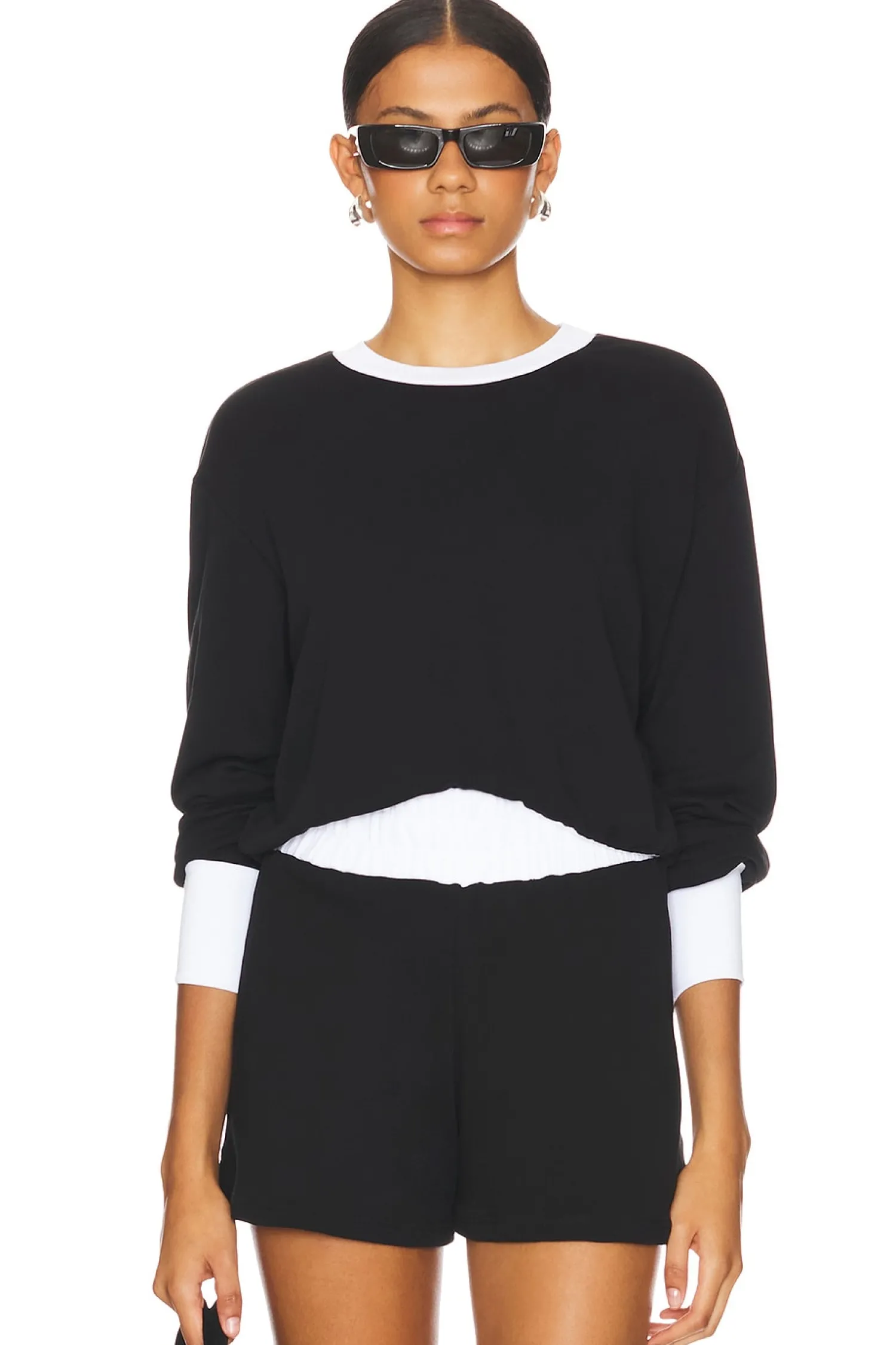 Women Michael Lauren Loungewear>Trayvon Crop Pullover